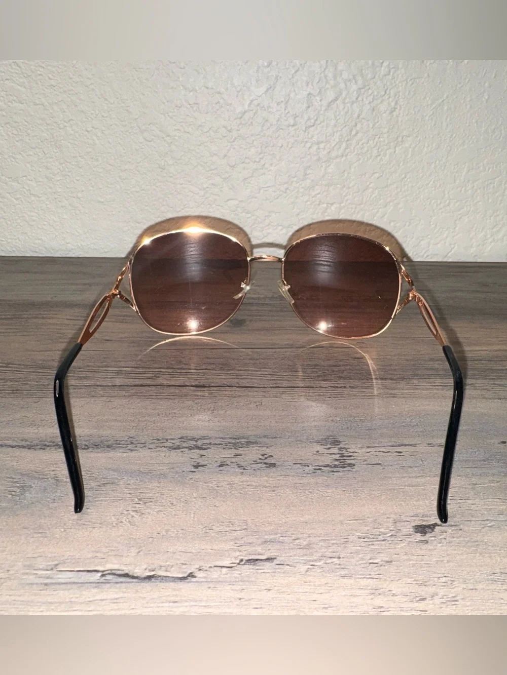 Gold Frame Brown Lens Women's Sunglasses